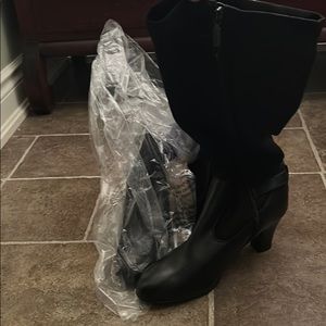 Brand new Blondon wide calf tall boots